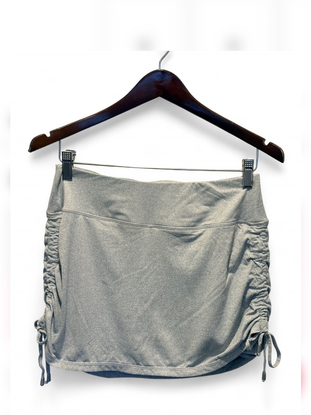 Kyodan Silver Gray Ruched Mini Skort